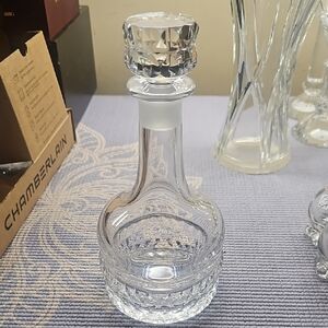 Orrefors Sweden Cut Crystal Decanter: Scandinavian Barware